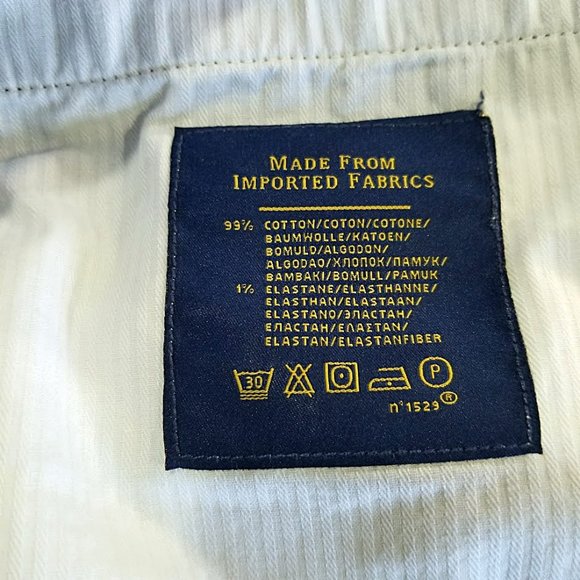 Polo Ralph Lauren Corduroy Pants Mens 38x32 Blue Classic Fit (Act: 39x31) - Picture 15 of 15